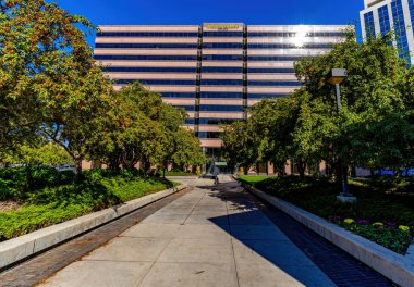 Boise Idaho şehir merkezindeki Wells Fargo ana bankası.