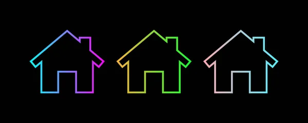 Ev simgeleri hazır. Uygulamalar ve web siteleri için web sayfası simgesi