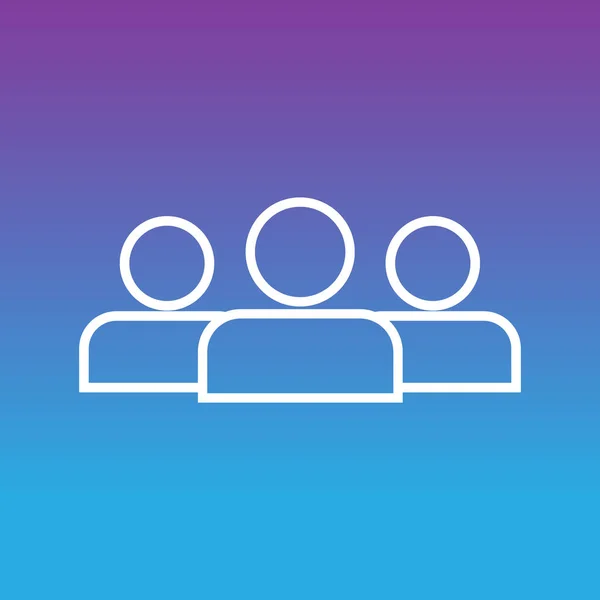 Teamwork vector icon. Illustration Logo Template. Team line icon, seo development, people sign Team of people simple isolated symbol sign.