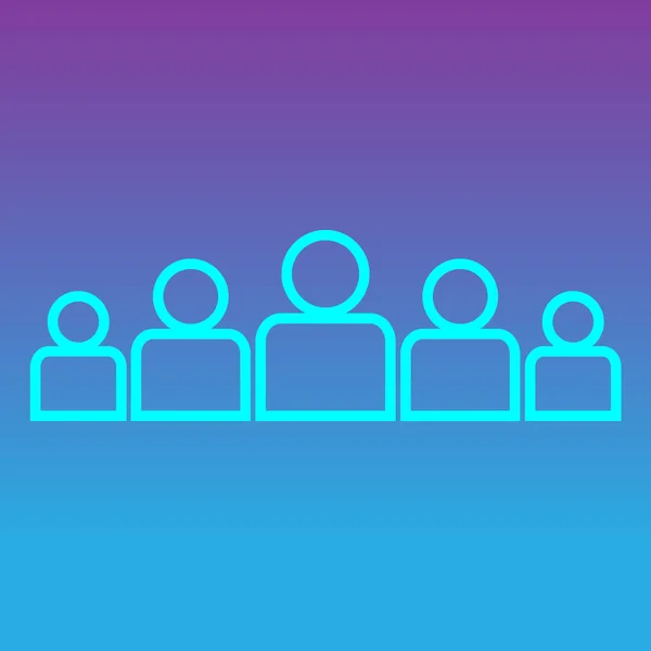 Teamwork vector icon. Illustration Logo Template. Team line icon, seo development, people sign Team of people simple isolated symbol sign.