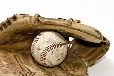 Nostalgic Baseball and Glove clipart