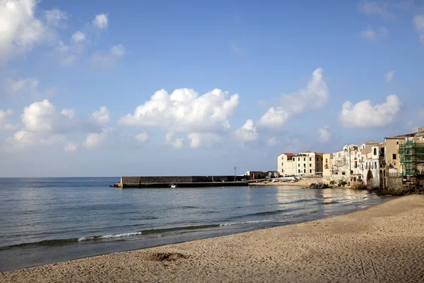 Praia de Cefalu, Sicília — Fotografia de Stock