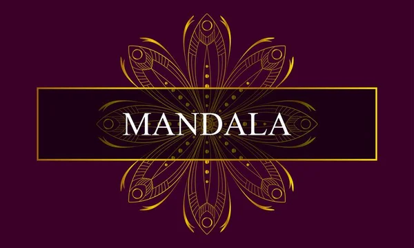 Luxurious Islamic Arabic Style Mandala Pattern Background Design Postcard Invitation — Vettoriale Stock