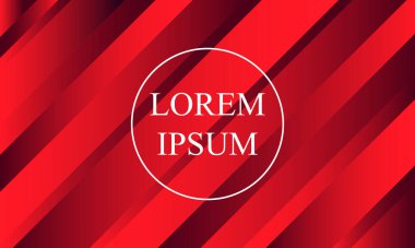 Kırmızı tonlarda gradyan renkleri olan minimum geometrik arkaplan. Duvar kâğıdı, afiş, metin için yeri olan arka plan. Eps10 vektörü