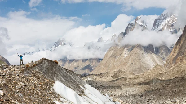 Trekking Baltoro-gleccser Jogdíjmentes Stock Képek