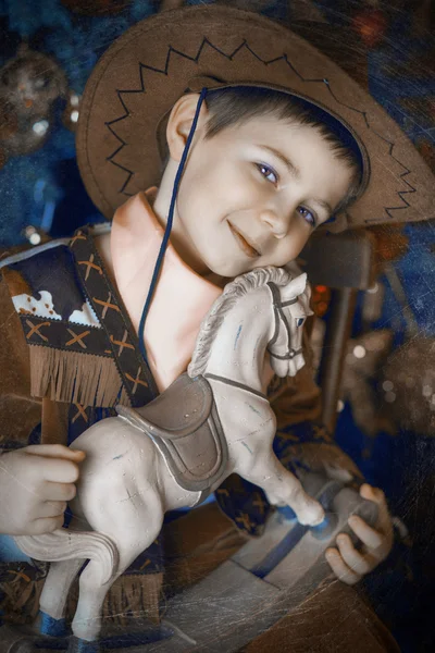 Little boy in cowboy costume — Stock Photo, Image