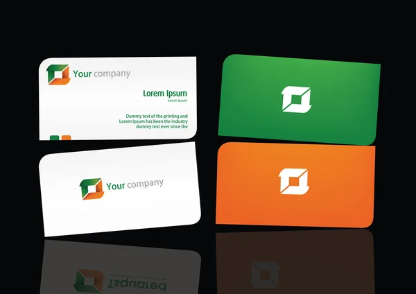 Logotipo e Cartão de Negócios Temp — Vetor de Stock