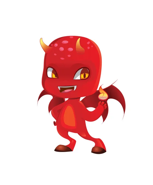 Милий страшно диявола — стоковий вектор