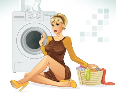 Doing Laundry clipart