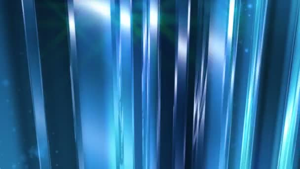 Lazo de fondo de cristal azul abstracto — Vídeo de stock