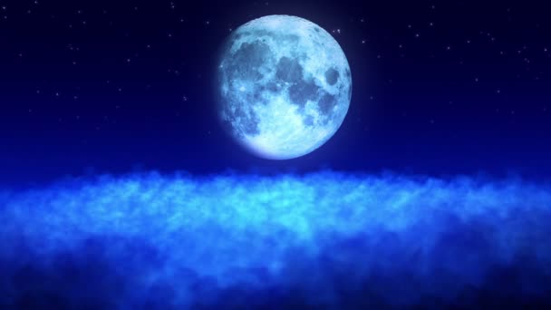 Lune au-dessus des nuages Boucle 