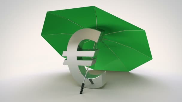 Loop de proteção Euro — Vídeo de Stock