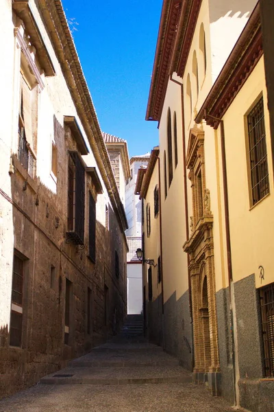 Ruas Estreitas Bairro Albaicn Granada — Fotografia de Stock
