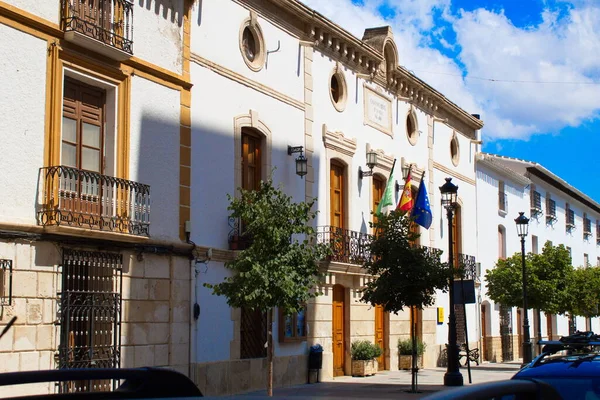 Fachada Decorada Câmara Municipal Vlez Blanco Província Almera Andaluzia — Fotografia de Stock