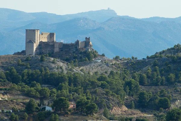 Murcia Nın Mula Şehrinde Bulunan Etkileyici Bir Ortaçağ Kalesi — Stok fotoğraf