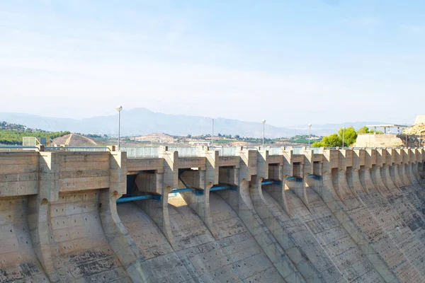 Estructura Concreta Pantano Dedicado Producción Electricidad —  Fotos de Stock