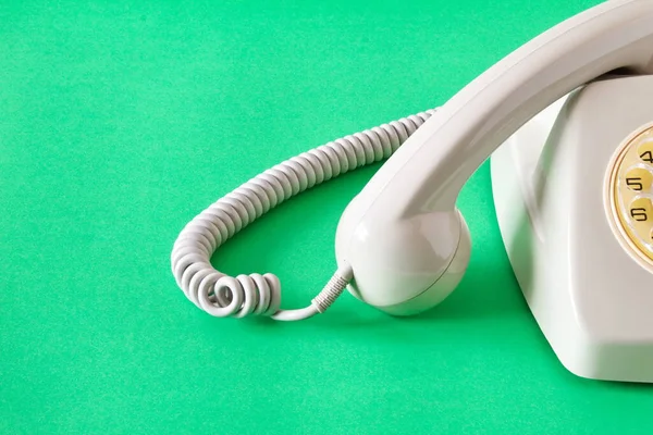 Telefone Disco Analógico Antigo Para Comunicações Obsoletas — Fotografia de Stock