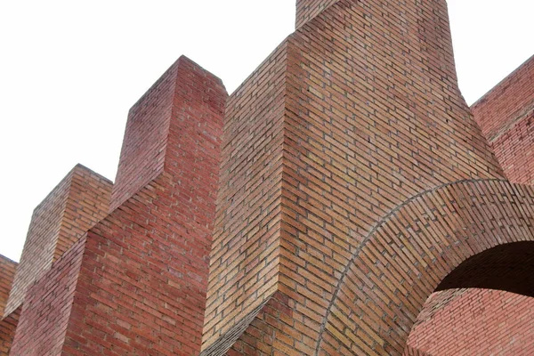 Neat Brick Structure City Construction — Photo