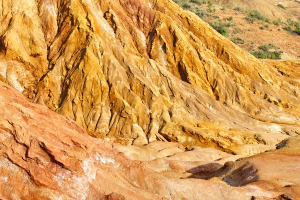 Arid Landscape Old Roman Open Pit Mines Mazarrn Murcia Now — Stock Photo, Image