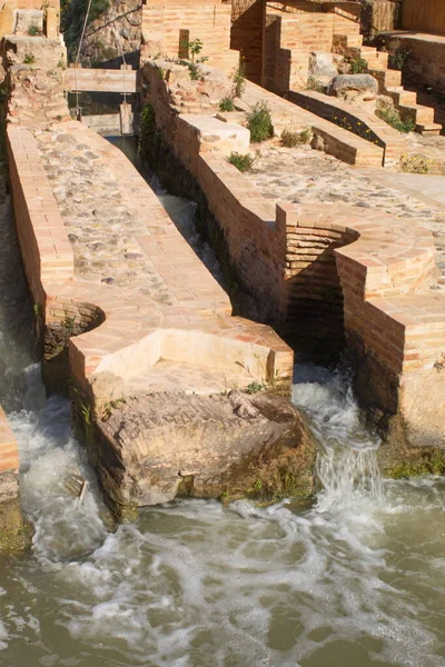 Відновлені Руїни Моліно Полвора Назвали Лос Каналаос Культурна Спадщина Мурсії — стокове фото