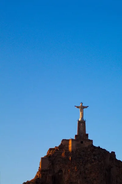 Άποψη Του Γλυπτού Της Καρδιάς Του Ιησού Στο Monteagudo Οποίο — Φωτογραφία Αρχείου