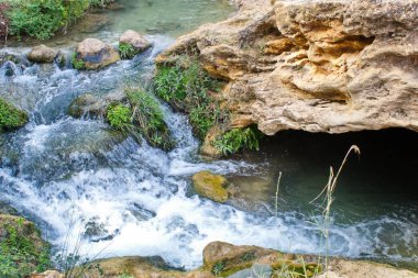 Murcia Bölgesi 'nin iç kesimlerindeki Idyllic doğal alanı, Bullas' taki Salto del Usero.