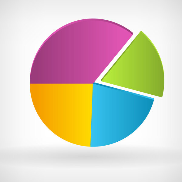 Circle colorfull vector graph