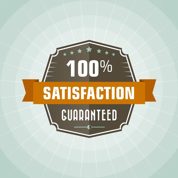 100 percent satisfaction — Stock Vector