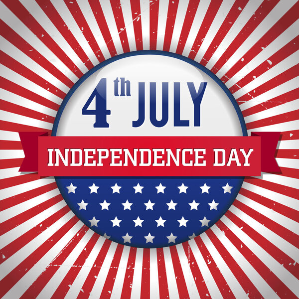 Vintage vector independence day badge poster Royalty Free Stock Illustrations