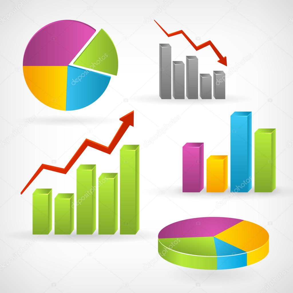 Shiny graph positive infographic