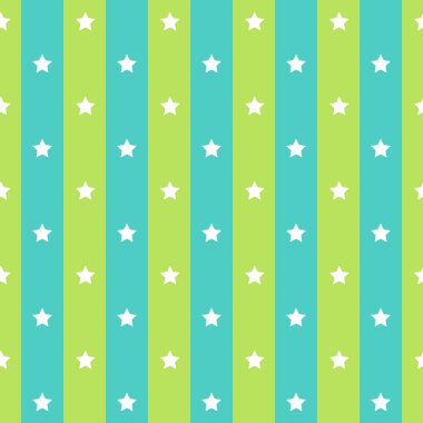 Retro polka yıldız mavi yeşil sorunsuz arka