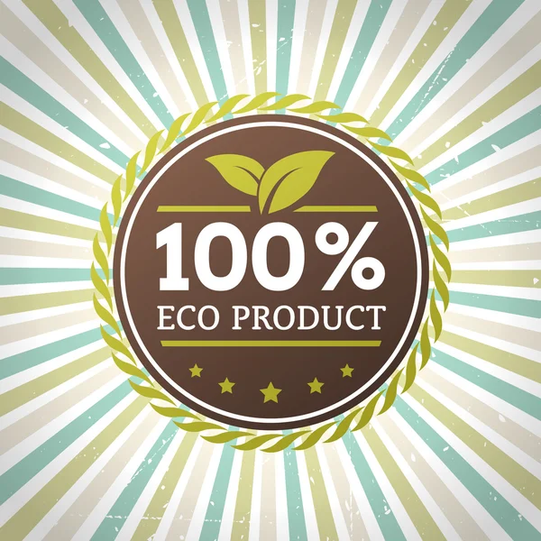 Eco product label — Stock Vector