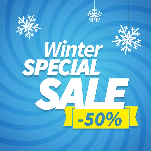 Winter special sale — Stock Vector