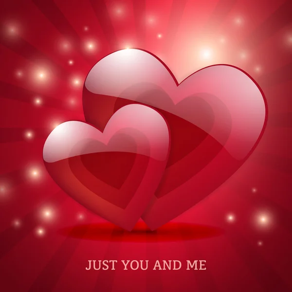 Giorno di San Valentino magico amore poster design della carta — Vettoriale Stock
