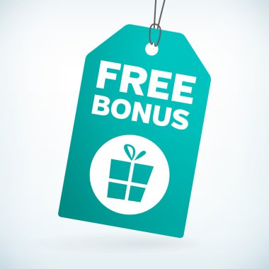 Free bonus gift tag clipart