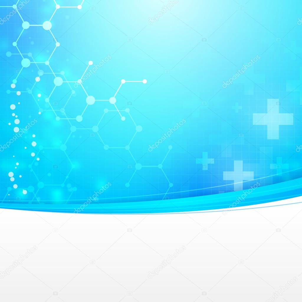 Abstract medical technology background with empty space