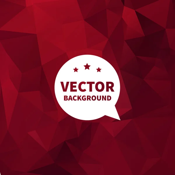 Fondo vectorial, textura geométrica rojo oscuro . — Vector de stock