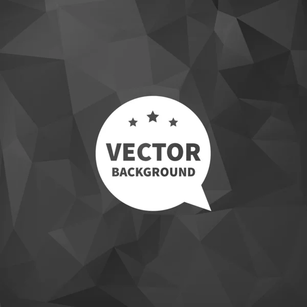 Vector achtergrond, donker grijs geometrische textuur. — Stockvector