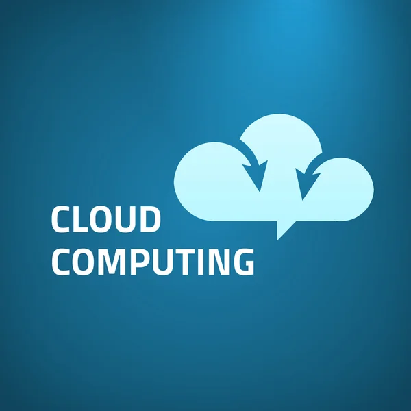 Cloud computing vector logo icono diseño plantilla . — Vector de stock