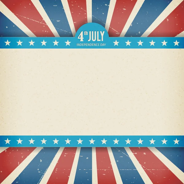Vektor Unabhängigkeit 4. Juli amerikanischer Tag Plakat — Stockvektor