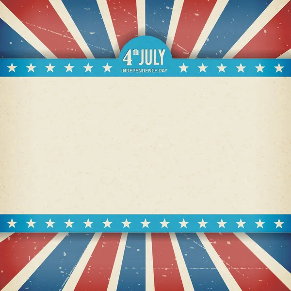 Vector independence 4th July american day poster — Stock Vector