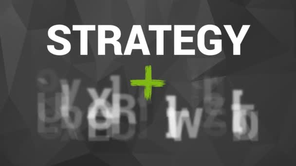 Concept de réussite - stratégie et exécution — Video