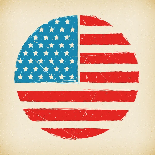 Векторний прапор американського гранж тло плакат — стоковий вектор
