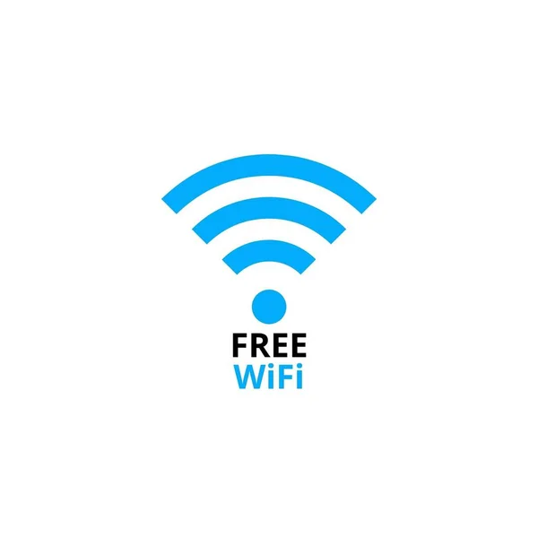 Free Wifi Wifi Icon White Background — Stock fotografie