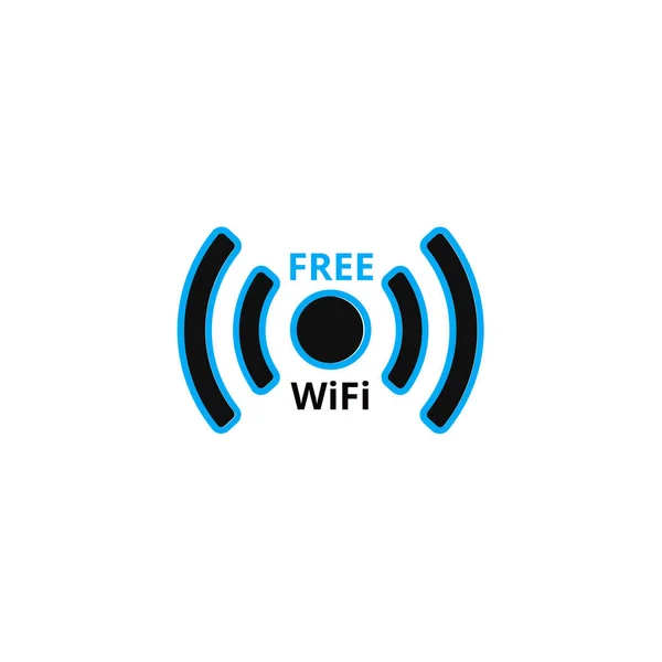 Free Wifi Wifi Icon White Background — Stock fotografie