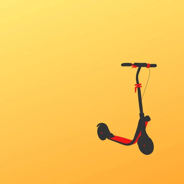 Electric Scooter Ecological Transport Place Text — Stock Photo, Image