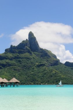 borabora gölünde yelken