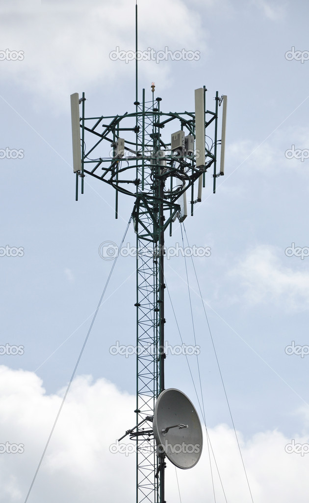 Cell tower and radio antenna