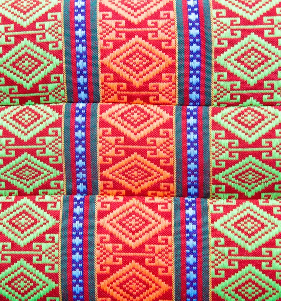 Tekstura Poduszka bawełna tajskim stylu. ręcznie robione — Zdjęcie stockowe