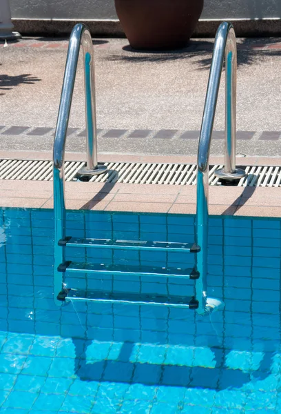 Swimming pool with stair at sport center — Stock Photo, Image
